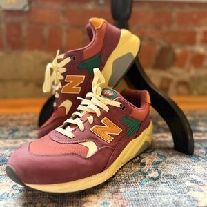 MENS NEW BALANCE 580 WASHED BURGUNDY